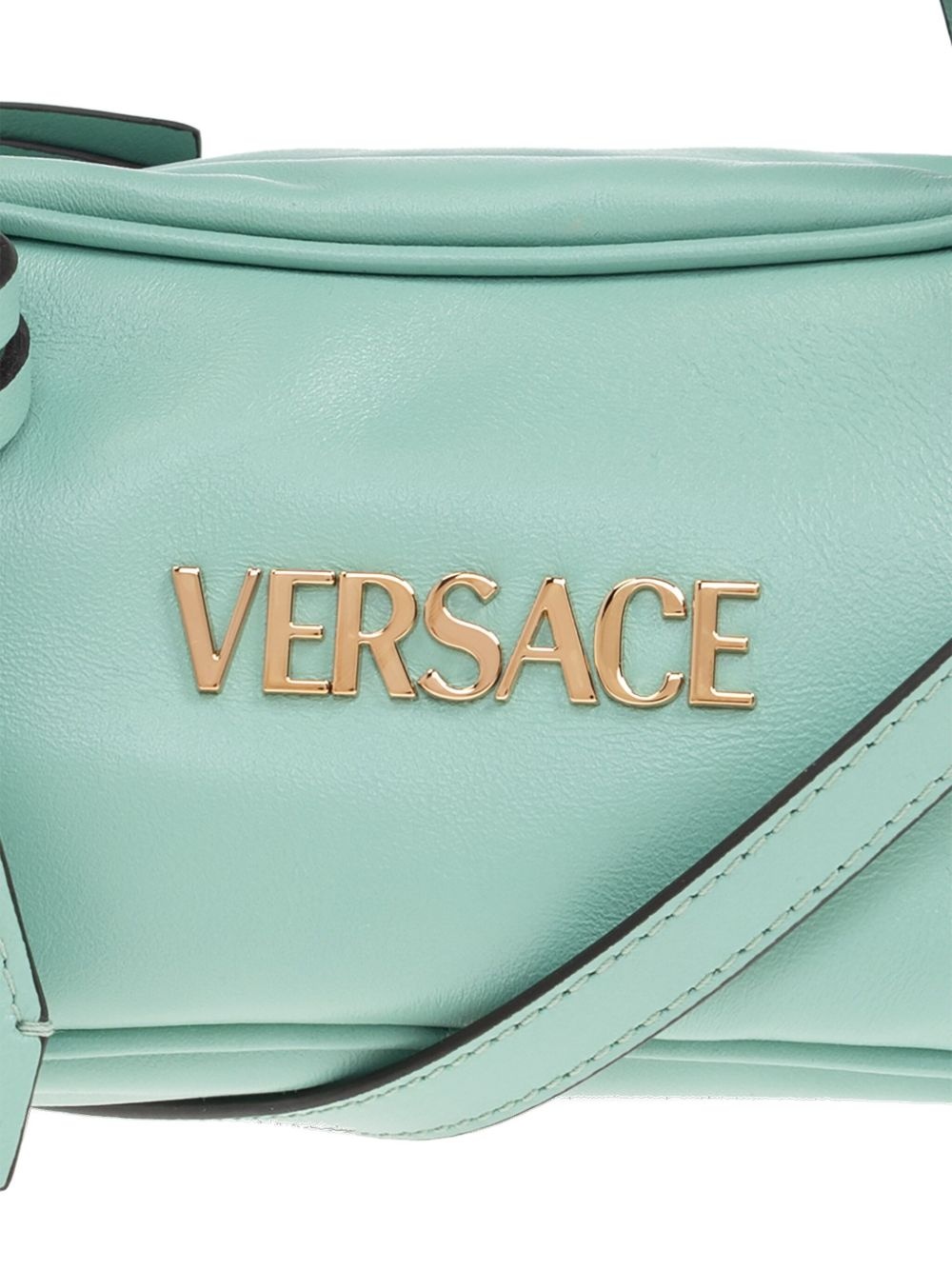 Versace Tag leather mini shoulder bag - 6