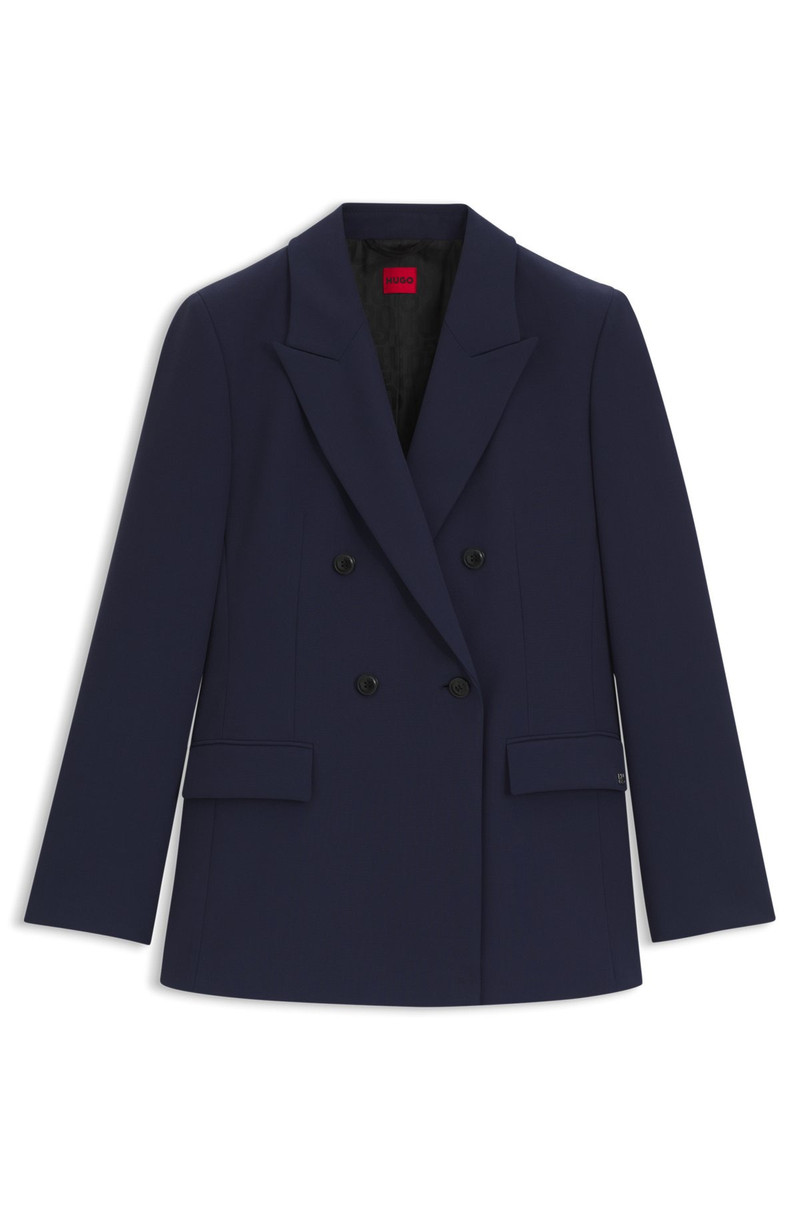 RELAXED-FIT BLAZER IN MELANGE FABRIC 1