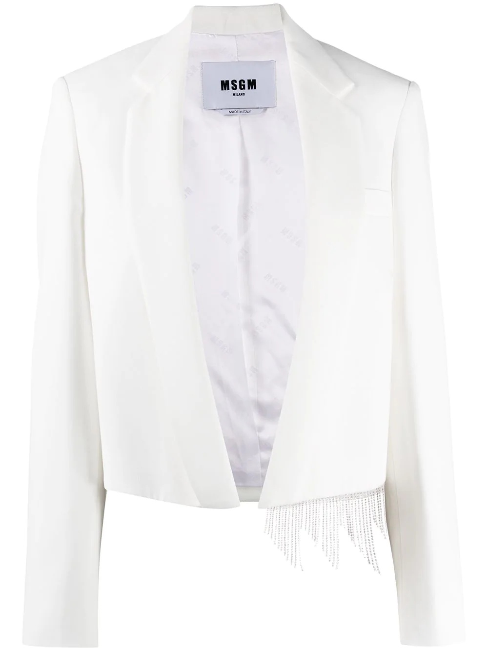 crystal trim blazer - 1