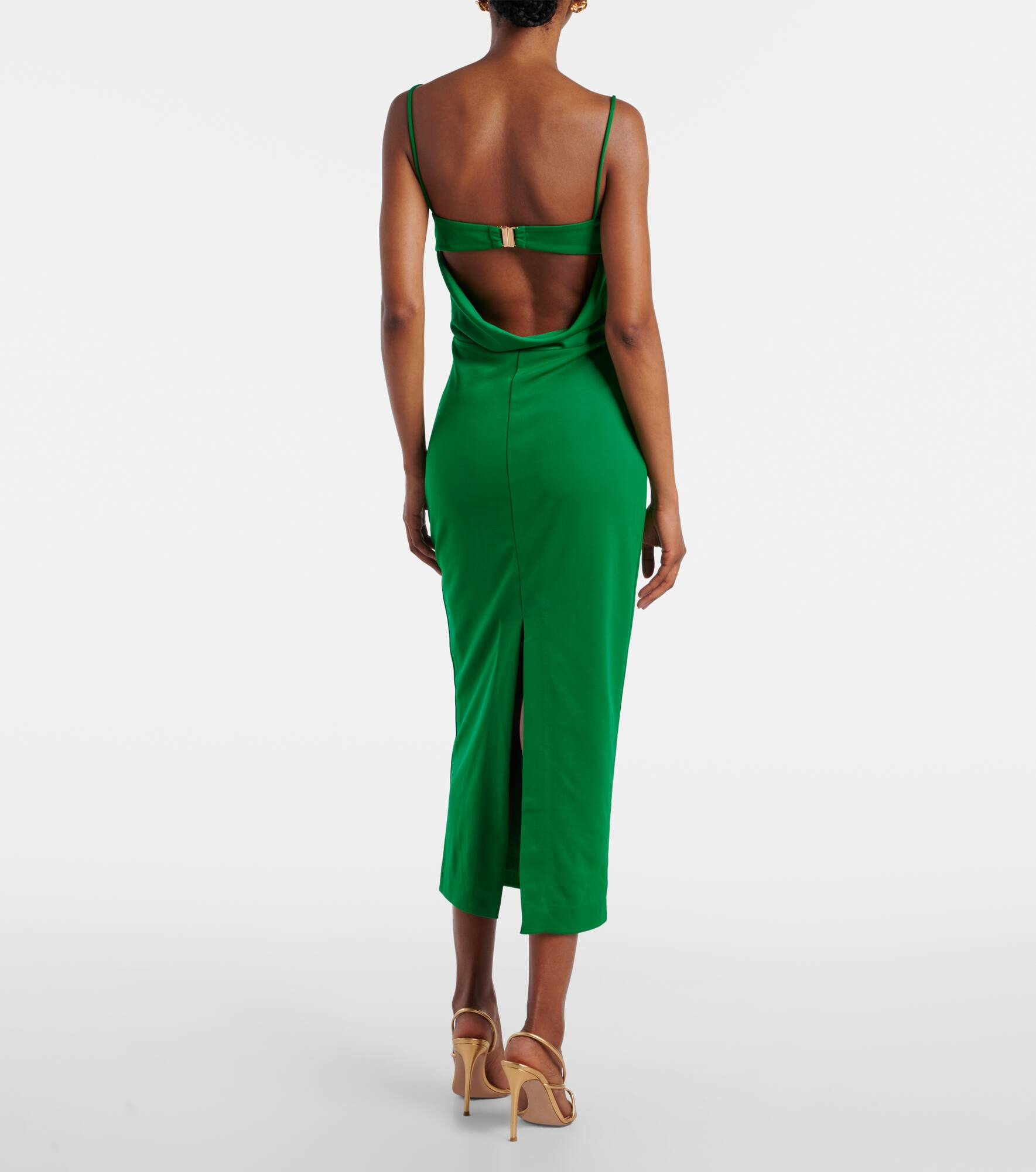 Erin draped jersey cocktail dress - 3