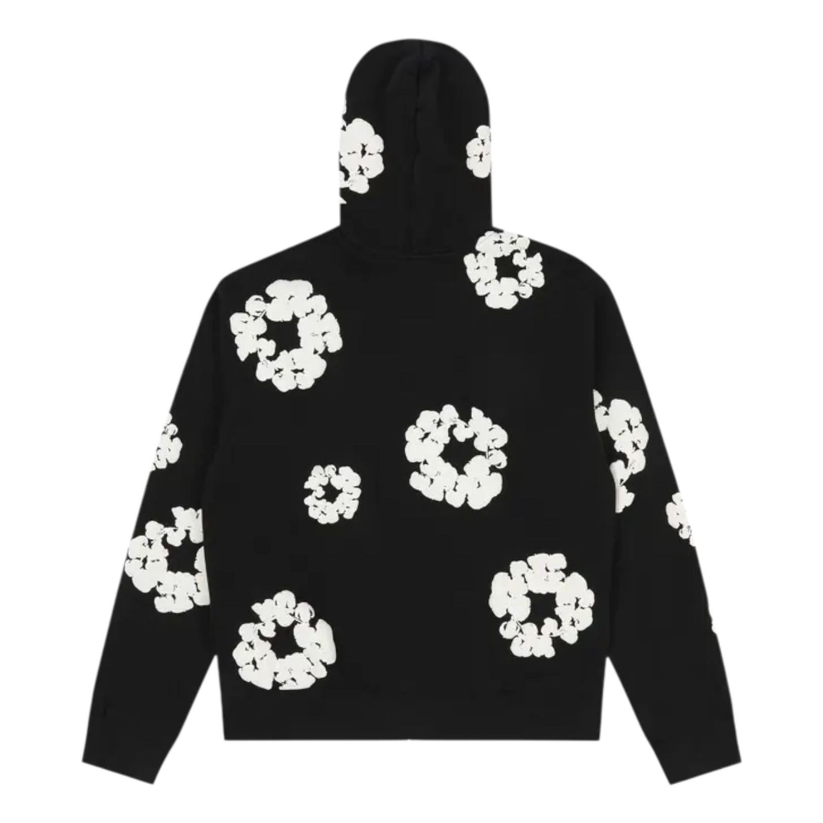 Denim Tears Cotton Wreath Zip Hoodie 'Black' SS25TZH11412036 - 2