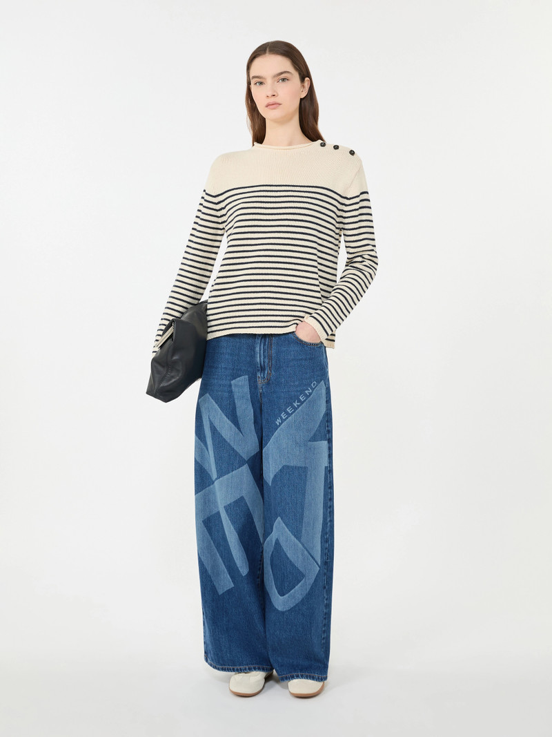 WEEKEND Max Mara Relaxed-fit cotton sweater - NAVY outlook