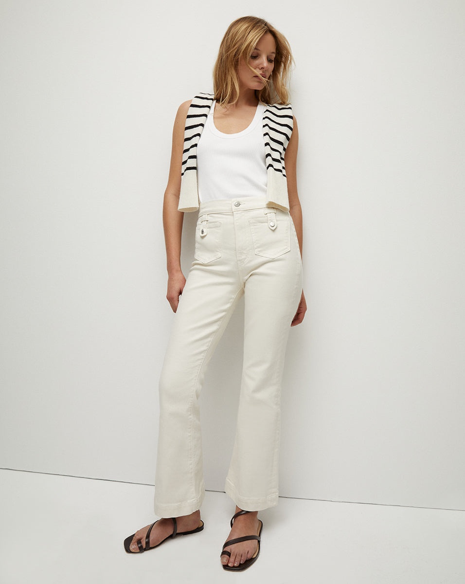 CARSON PATCH POCKET KICK-FLARE JEAN - 2