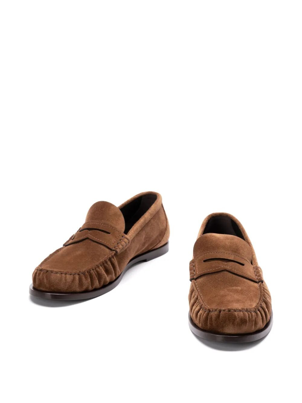 Saint Laurent Paris Men Ryan Suede Loafers - 2