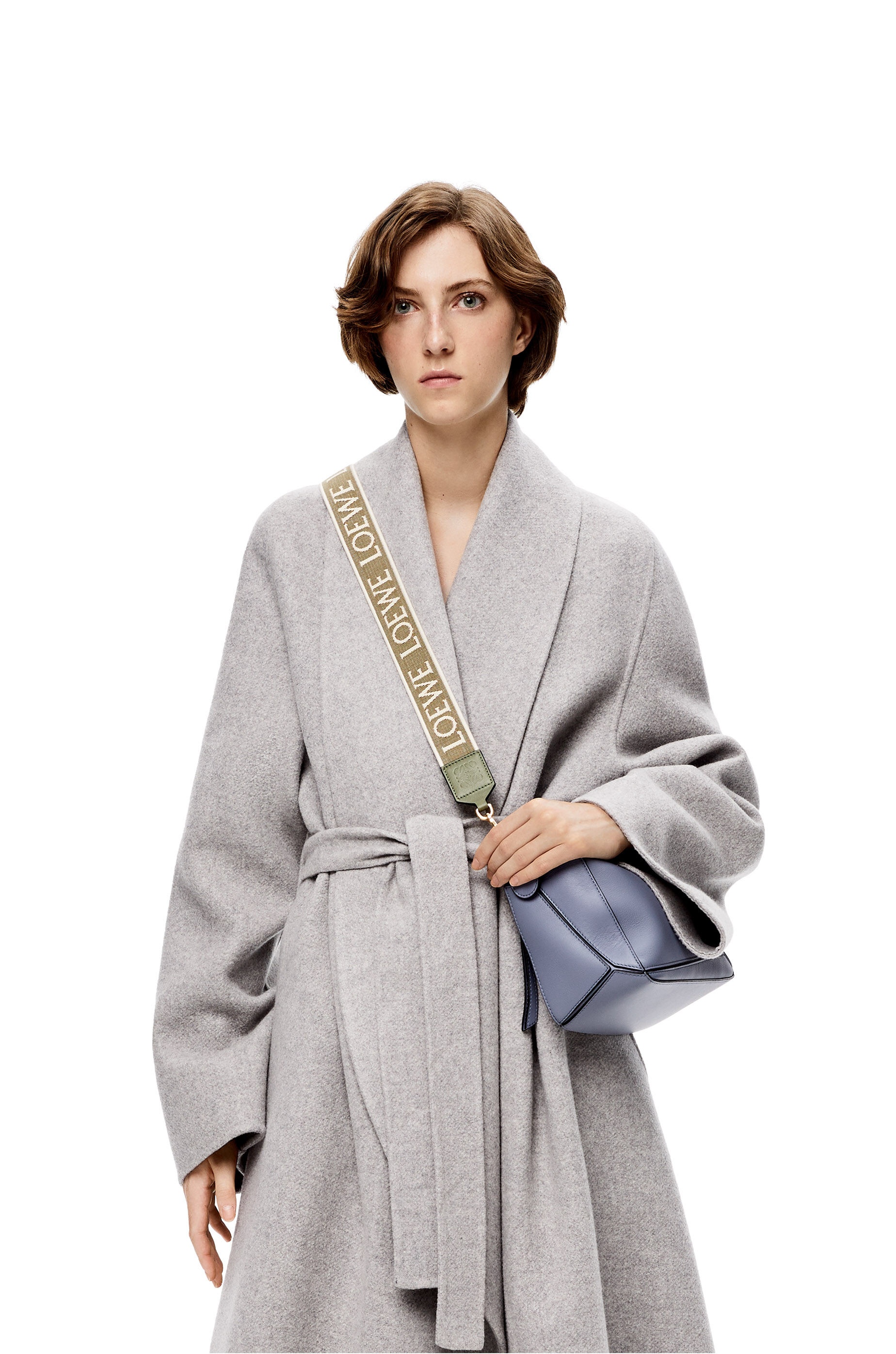Anagram strap in jacquard and calfskin - 3