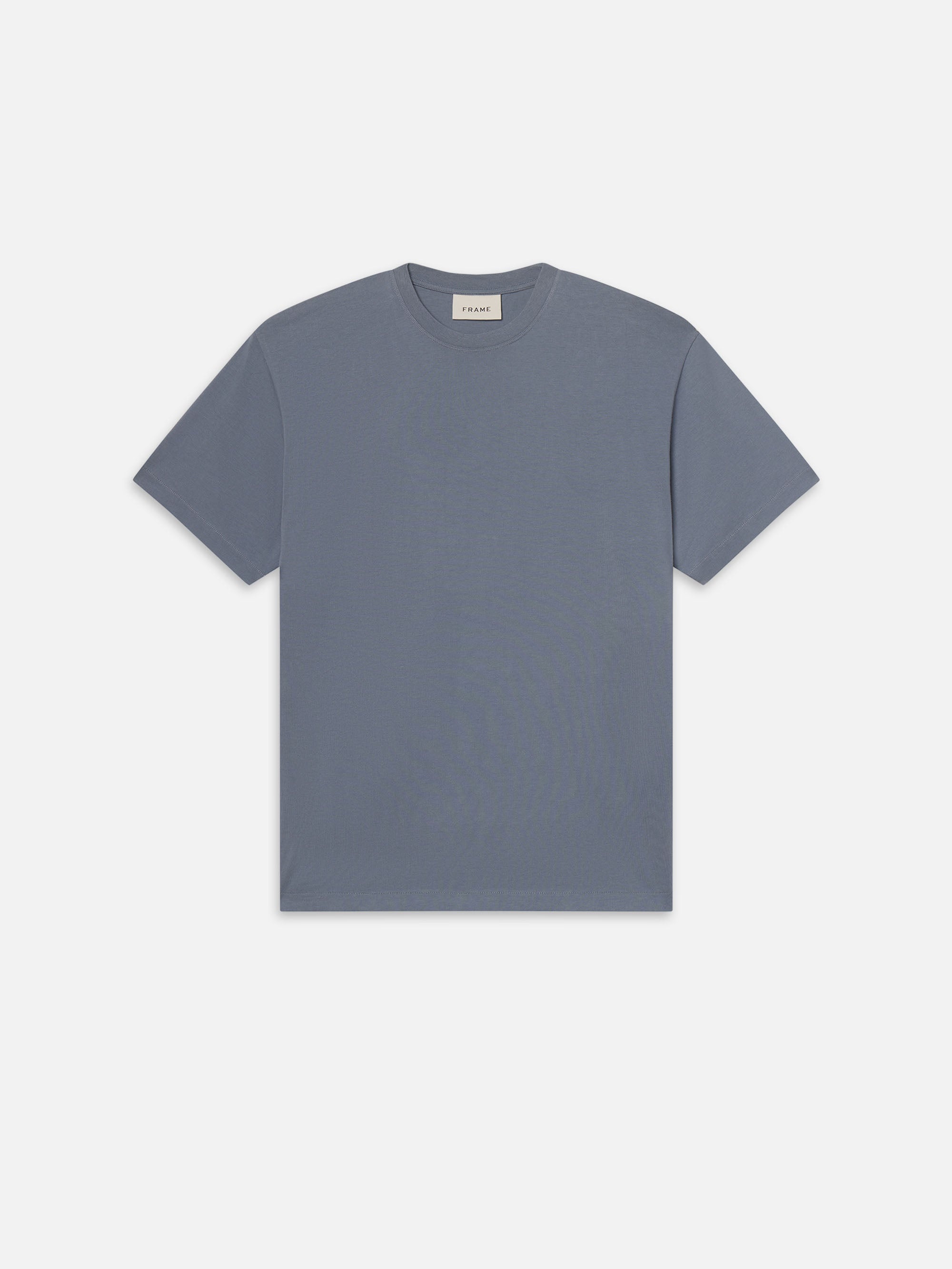 FRAME Logo Tee in Smoky Blue - 1