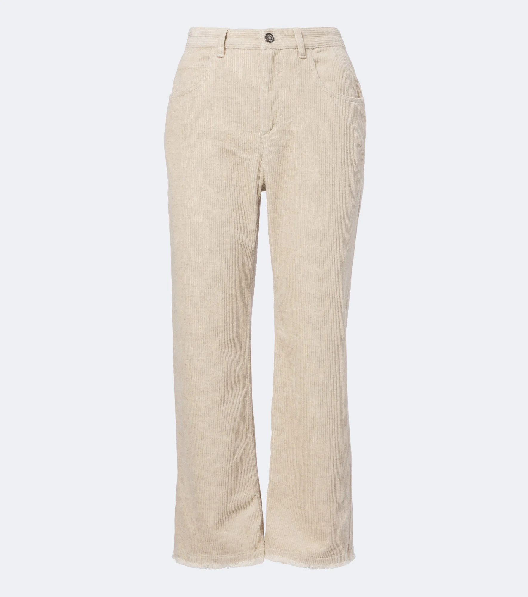 Ruthie cotton and linen corduroy flared pants - 1