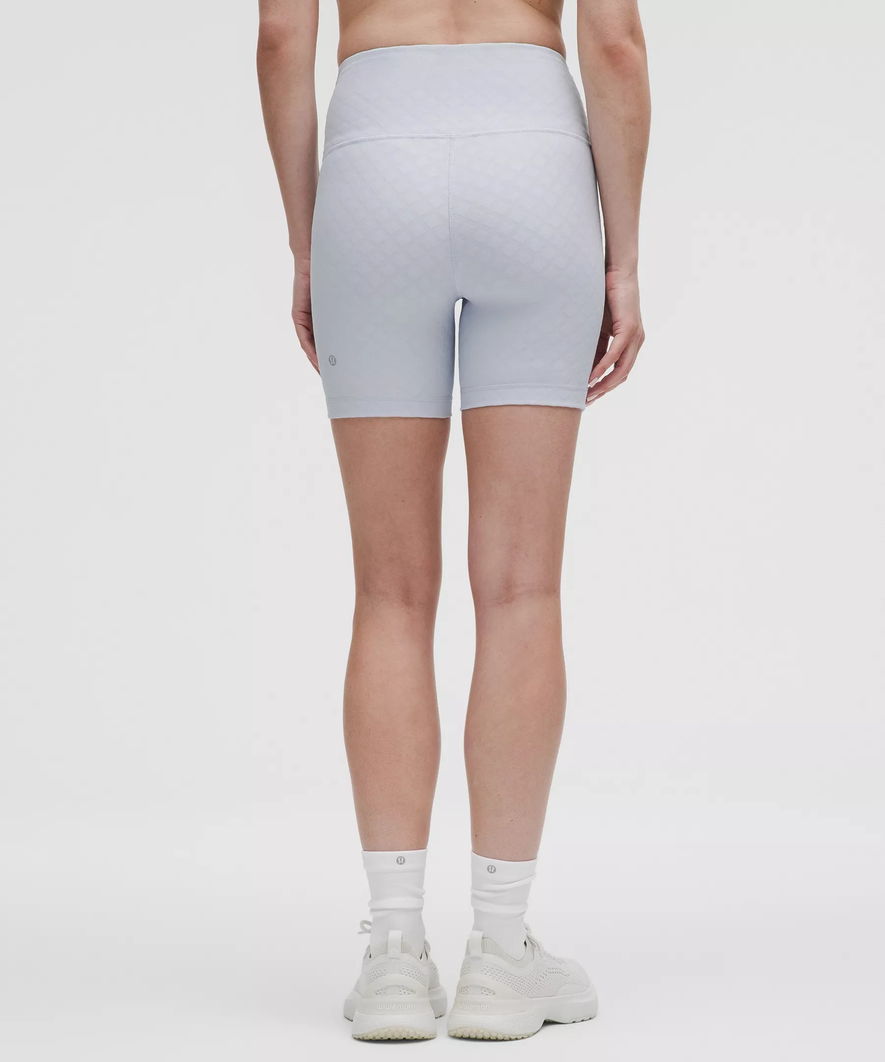 3D Jacquard Diamond Train High-Rise Short 6" - 3