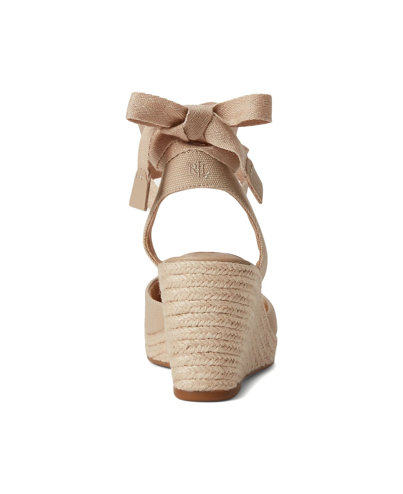 Beige Espadrilles With Ankle Laces - 3