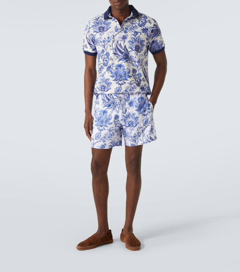 Etro Printed cotton polo shirt outlook