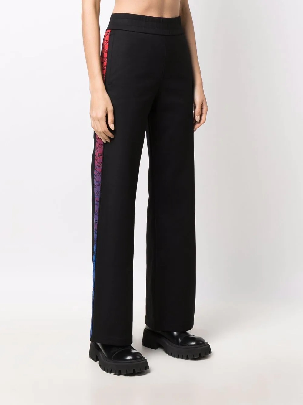 monogram-band track pants - 3