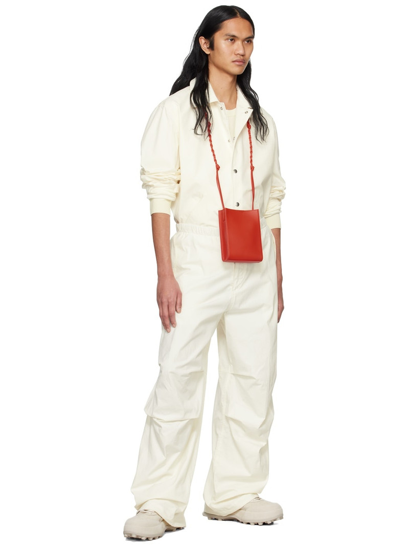 Jil Sander White Oversized Cargo Pants outlook