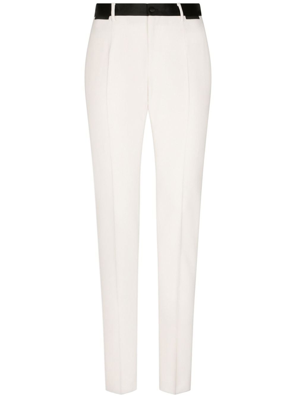 contrast tape detail tailored trousers - 1