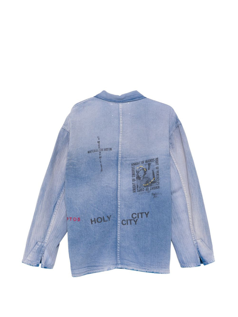 Paly Holy City printed pocket shirt outlook