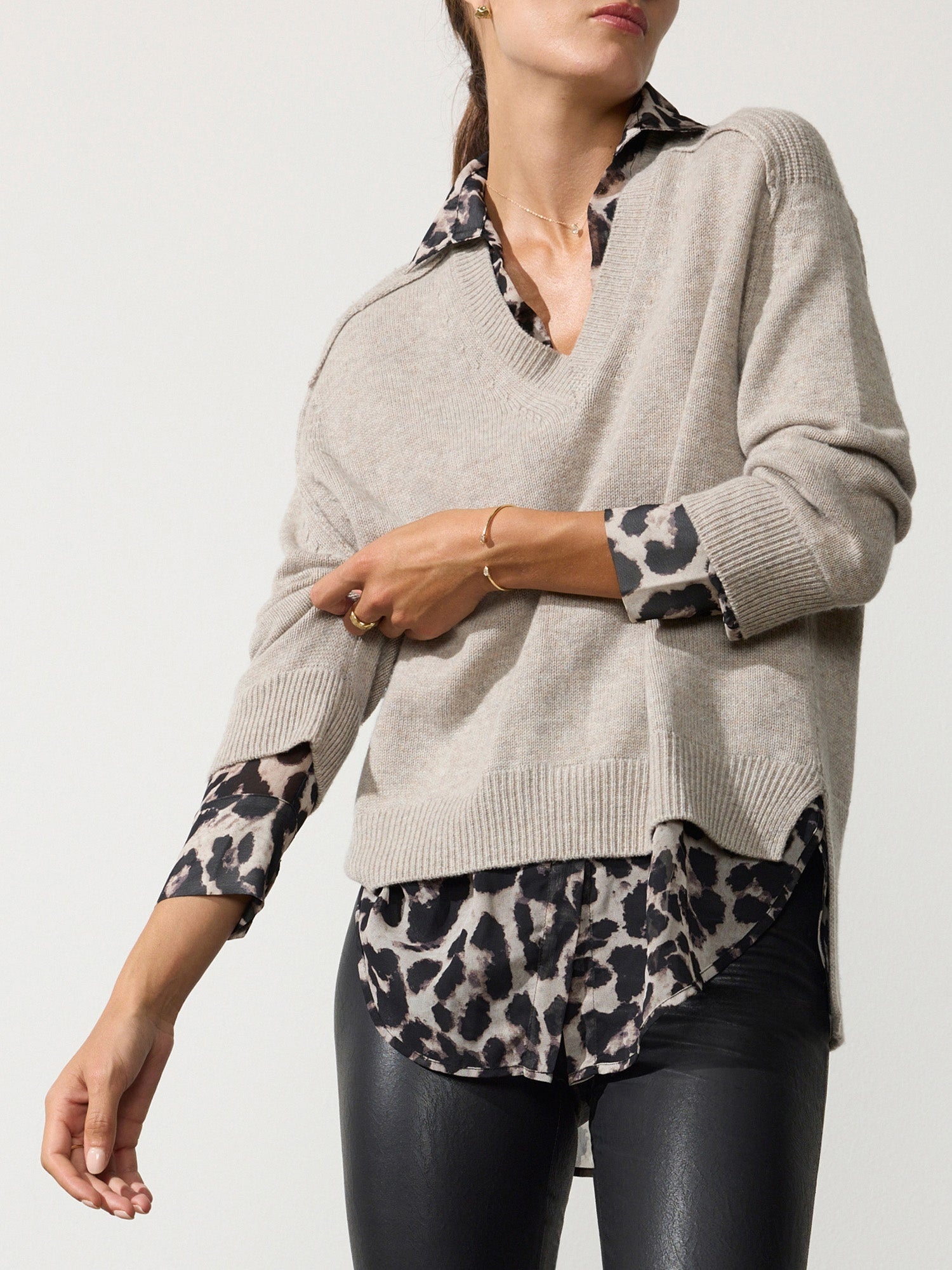 The Looker Layered V-Neck - 1
