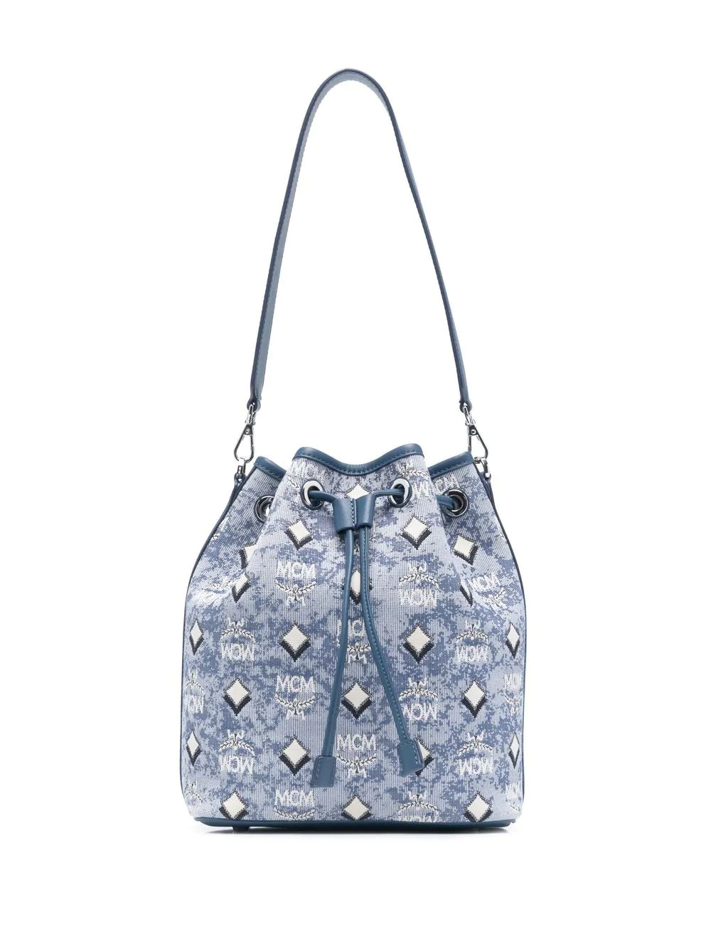 medium Dessau jacquard logo bucket bag - 7