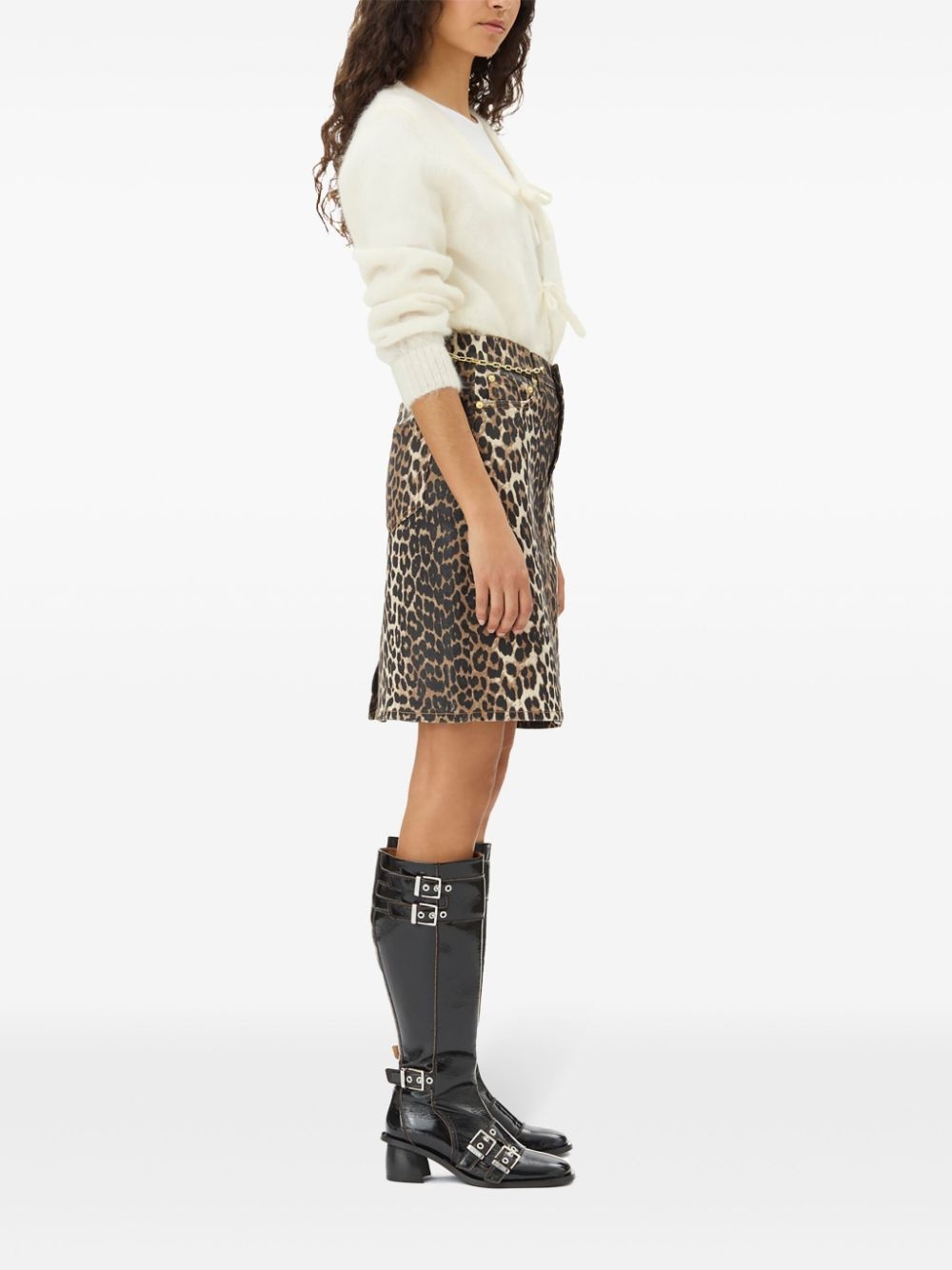 bow detailing long sleeve cardigan - 3