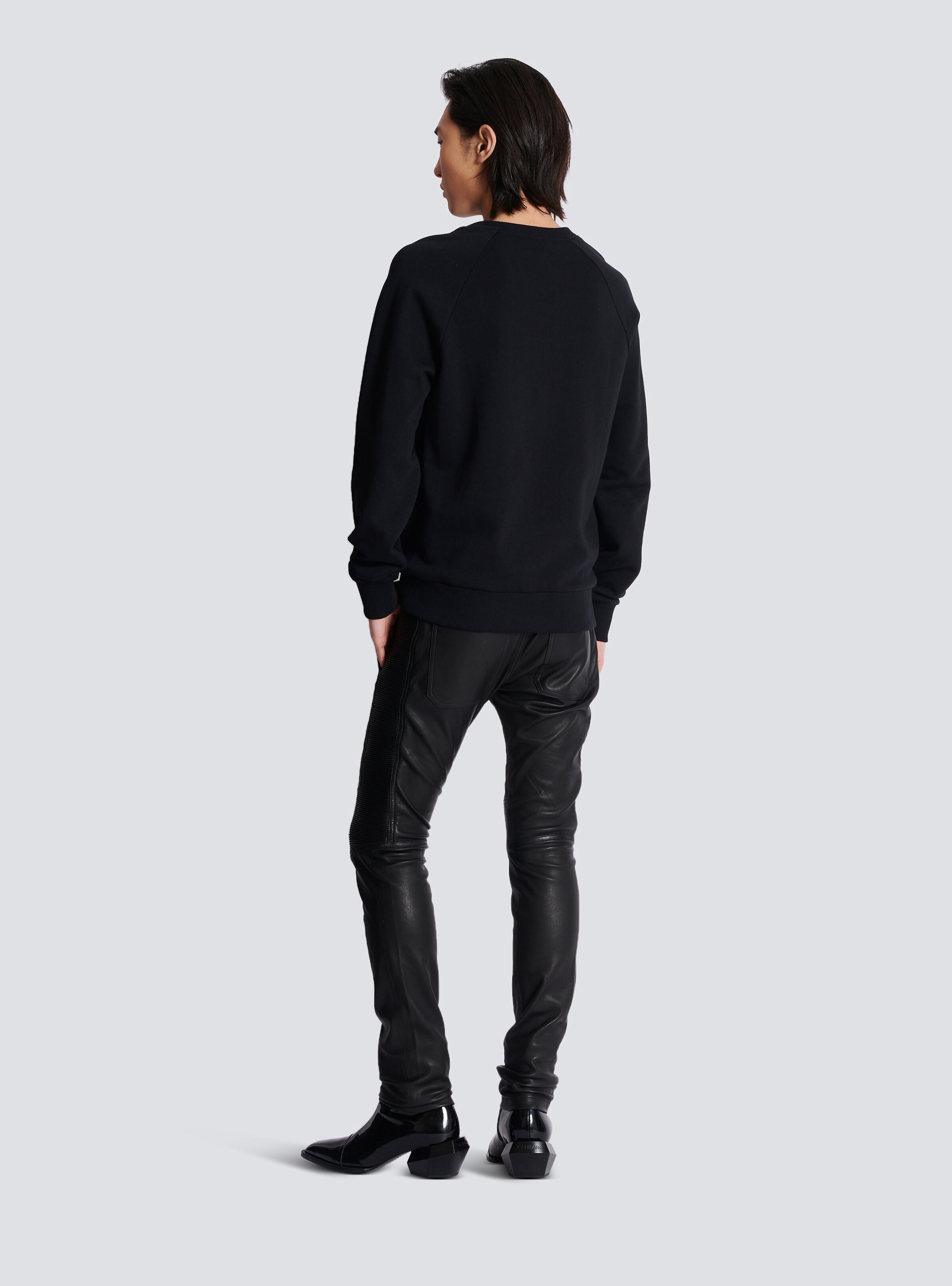 Metallic flocked Balmain sweatshirt - 4