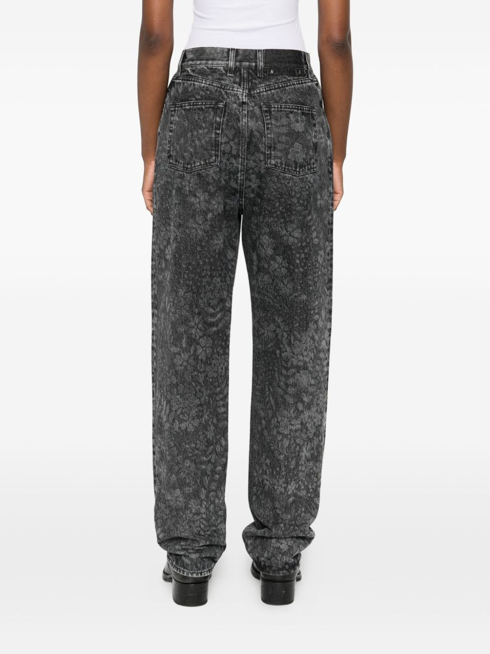 acid-wash cotton jeans - 4