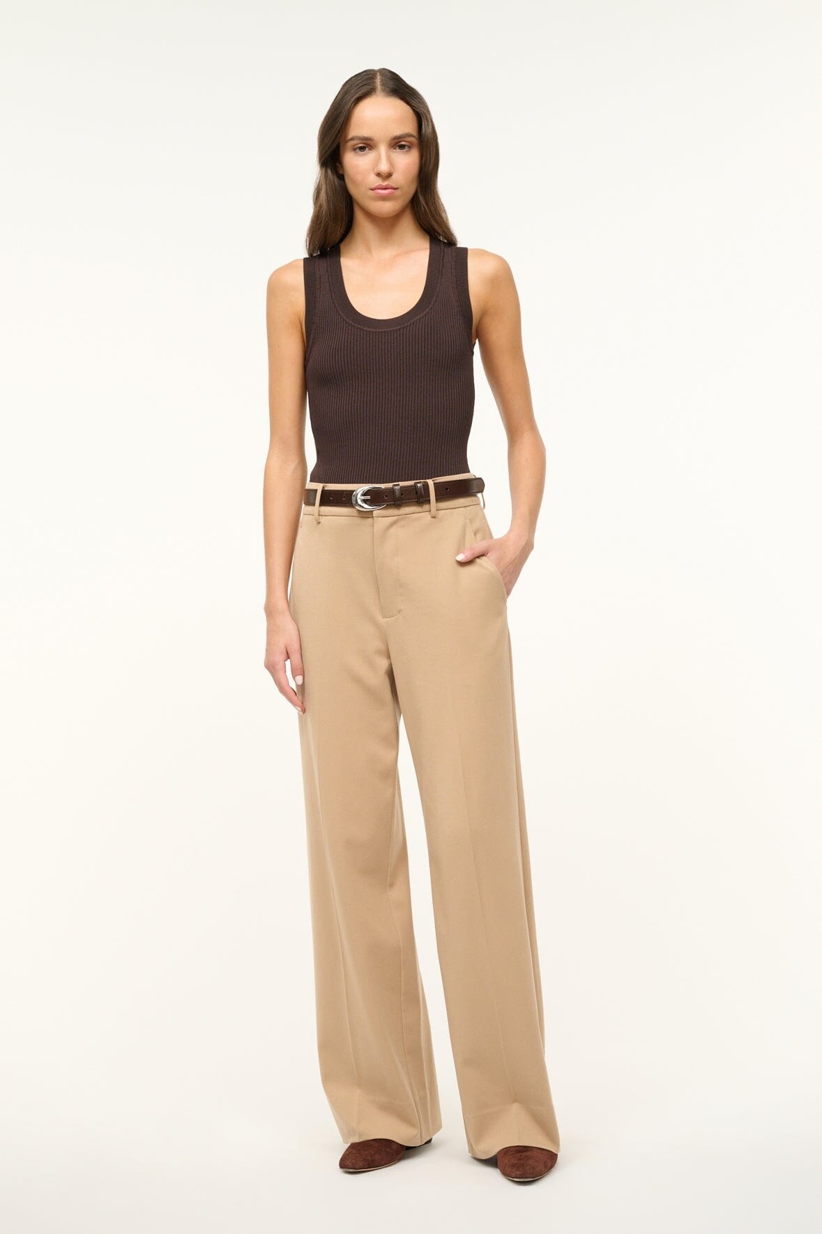 STAUD PRINCE PANT CAMEL - 2