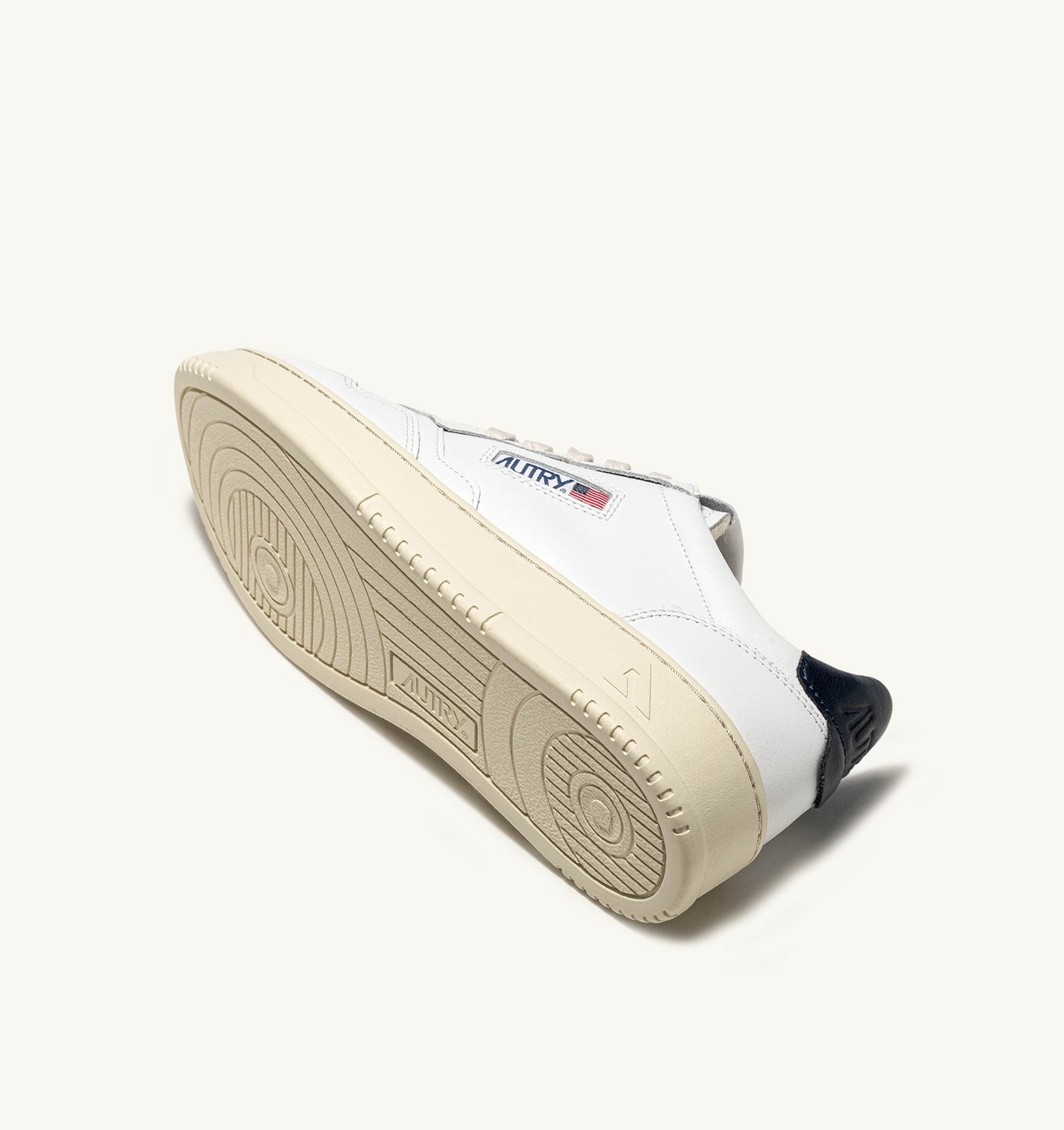 MEDALIST LOW SNEAKERS IN WHITE AND SPACE LEATHER - 4