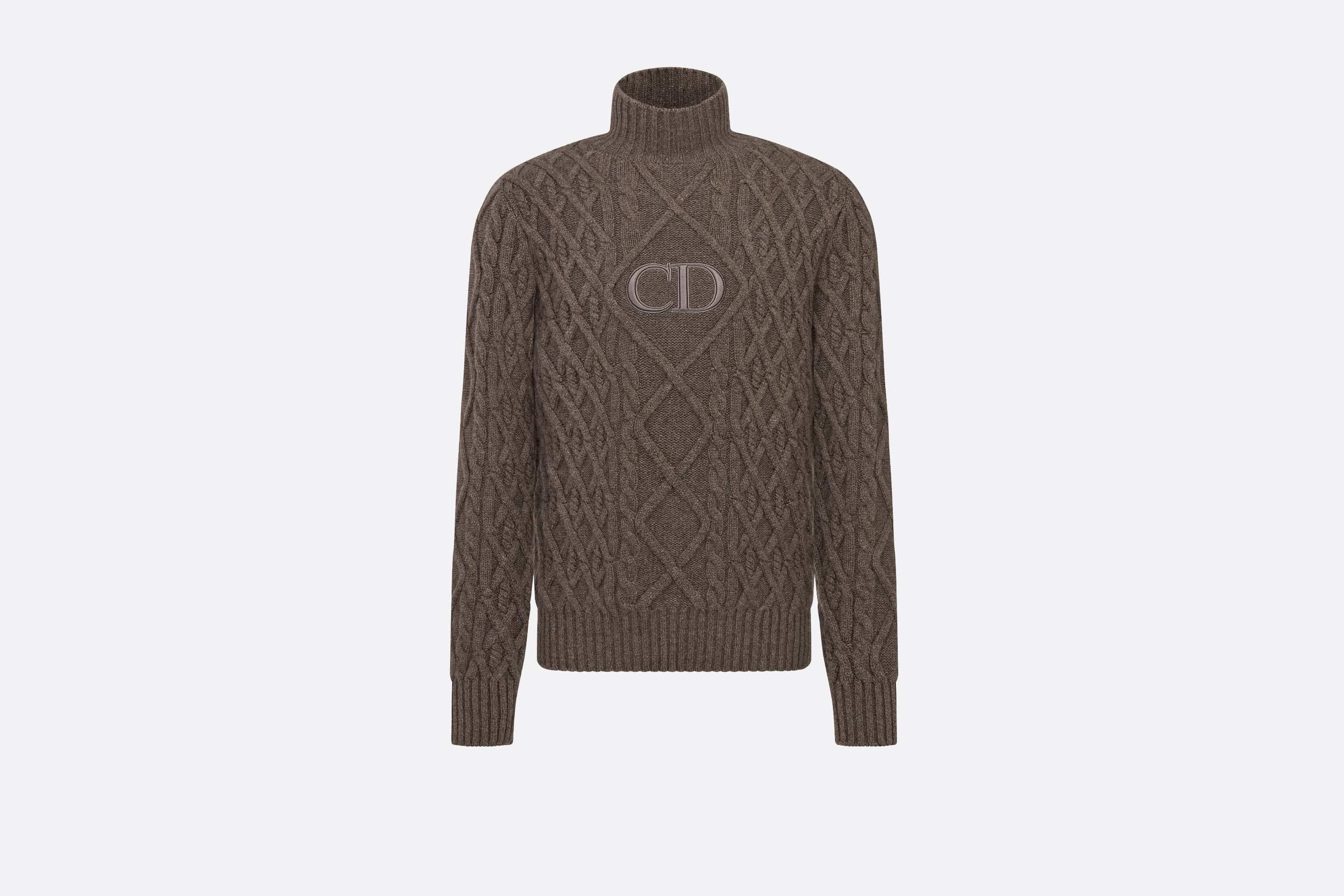 Stand Collar Sweater with CD Signature - 1