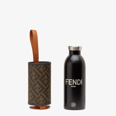 FENDI 24Bottles® flask with brown fabric cover outlook