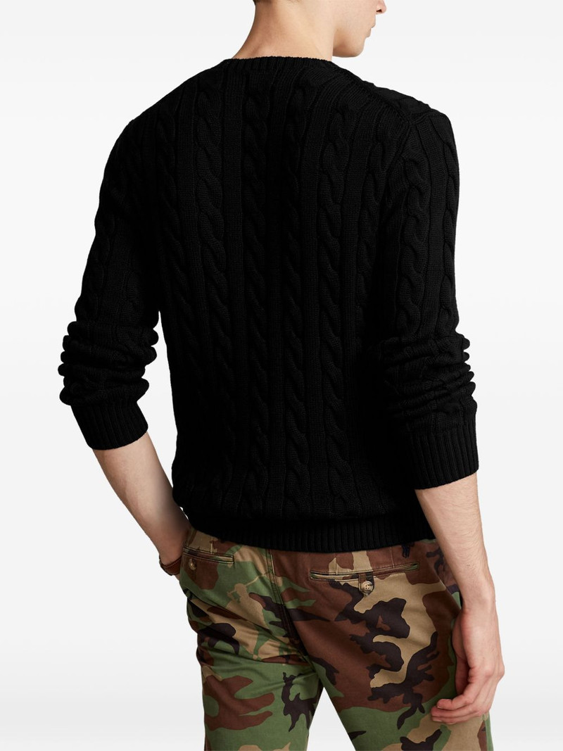 Pony-detail cable-knit sweater 4