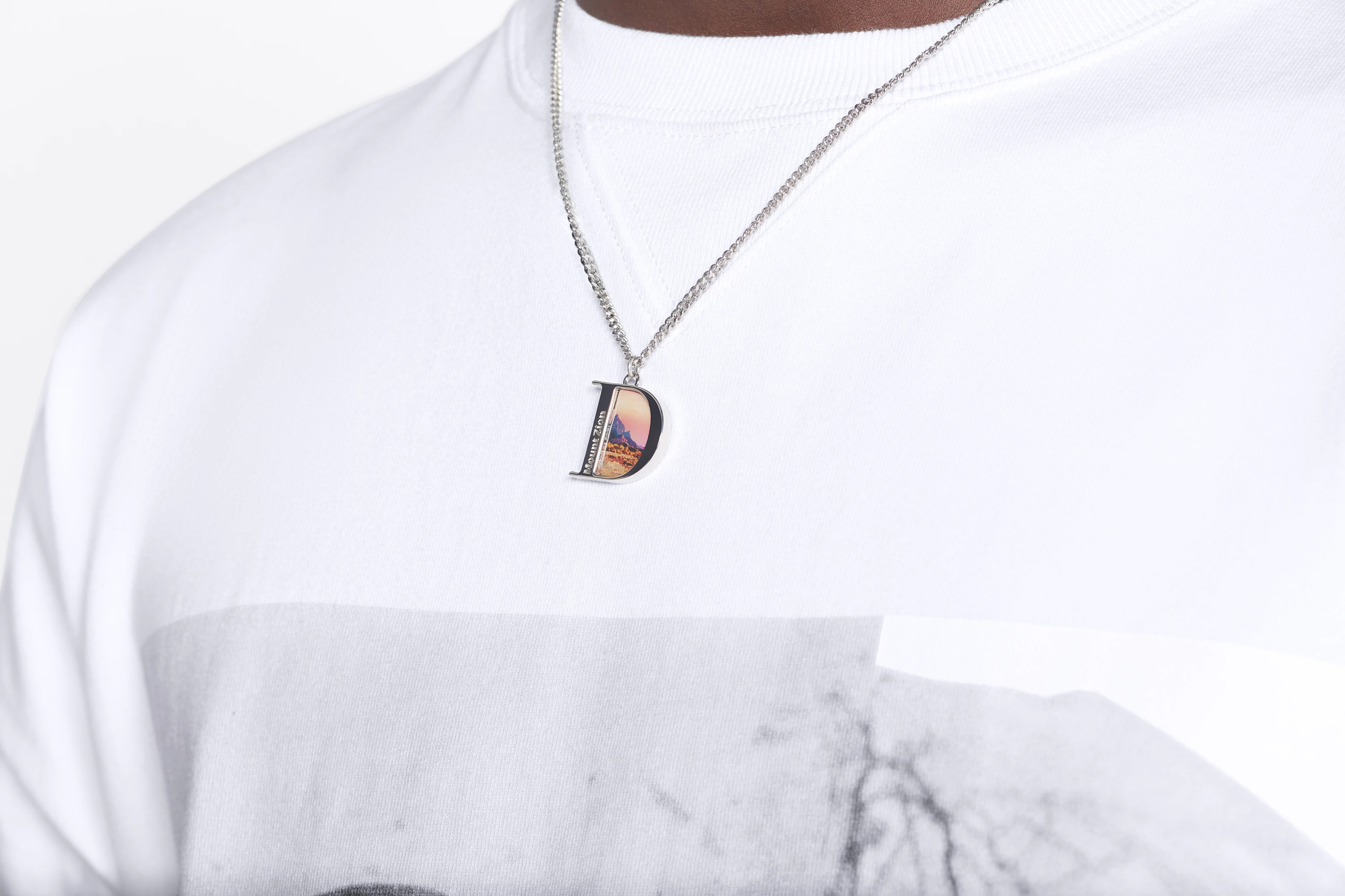 'D' Pendant Necklace - 4