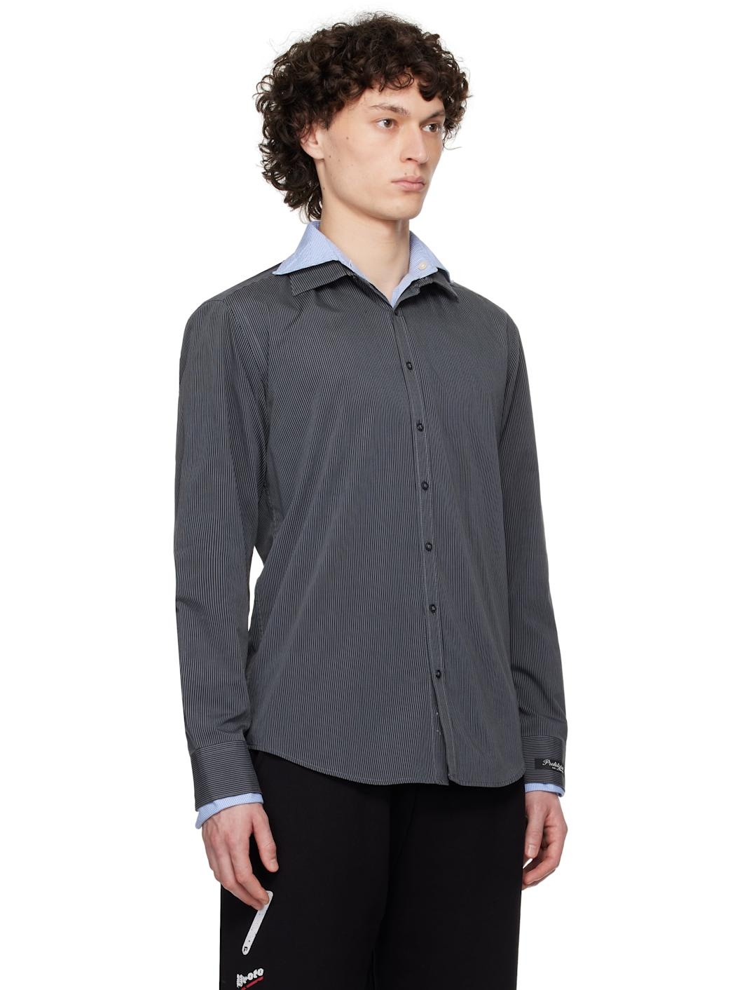 Blue Double Layer Shirt - 2