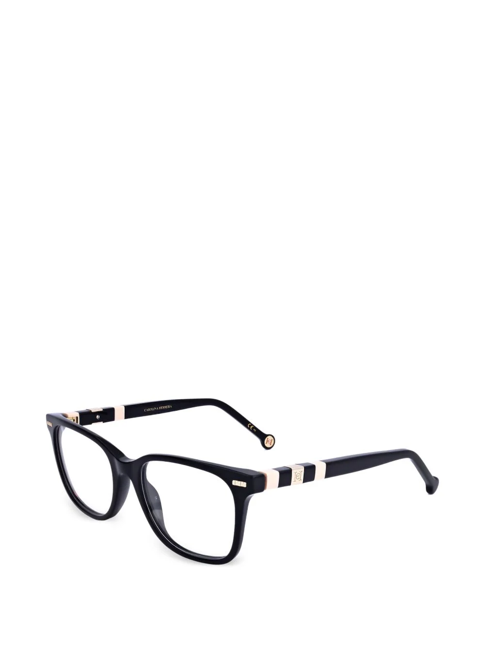 logo-plaque rectangle-frame glasses - 1