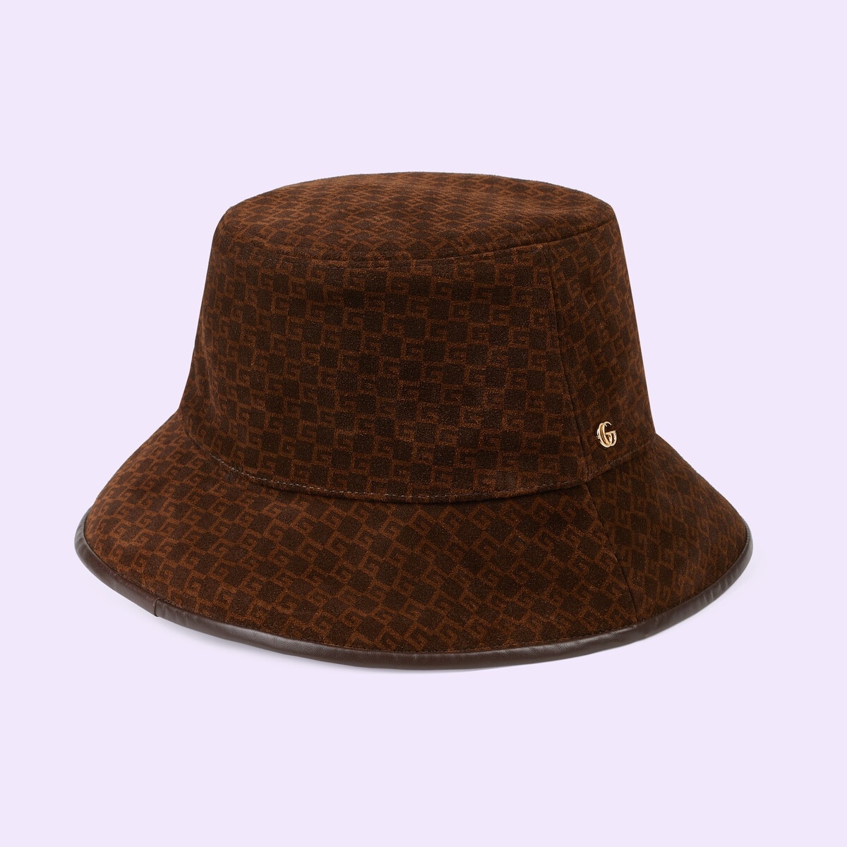 Mini Square G suede bucket hat - 5