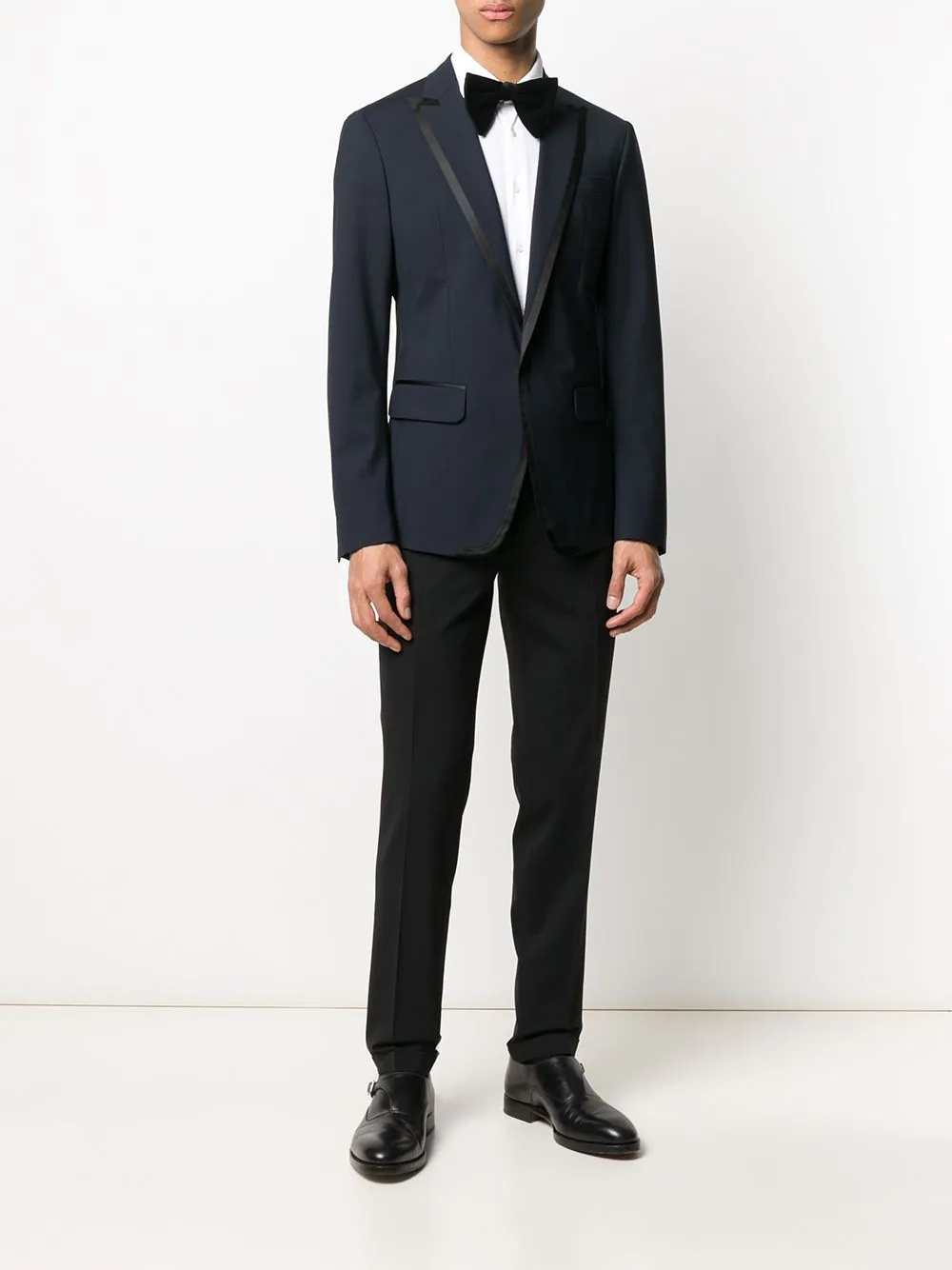 ribbon trim dinner suit - 2