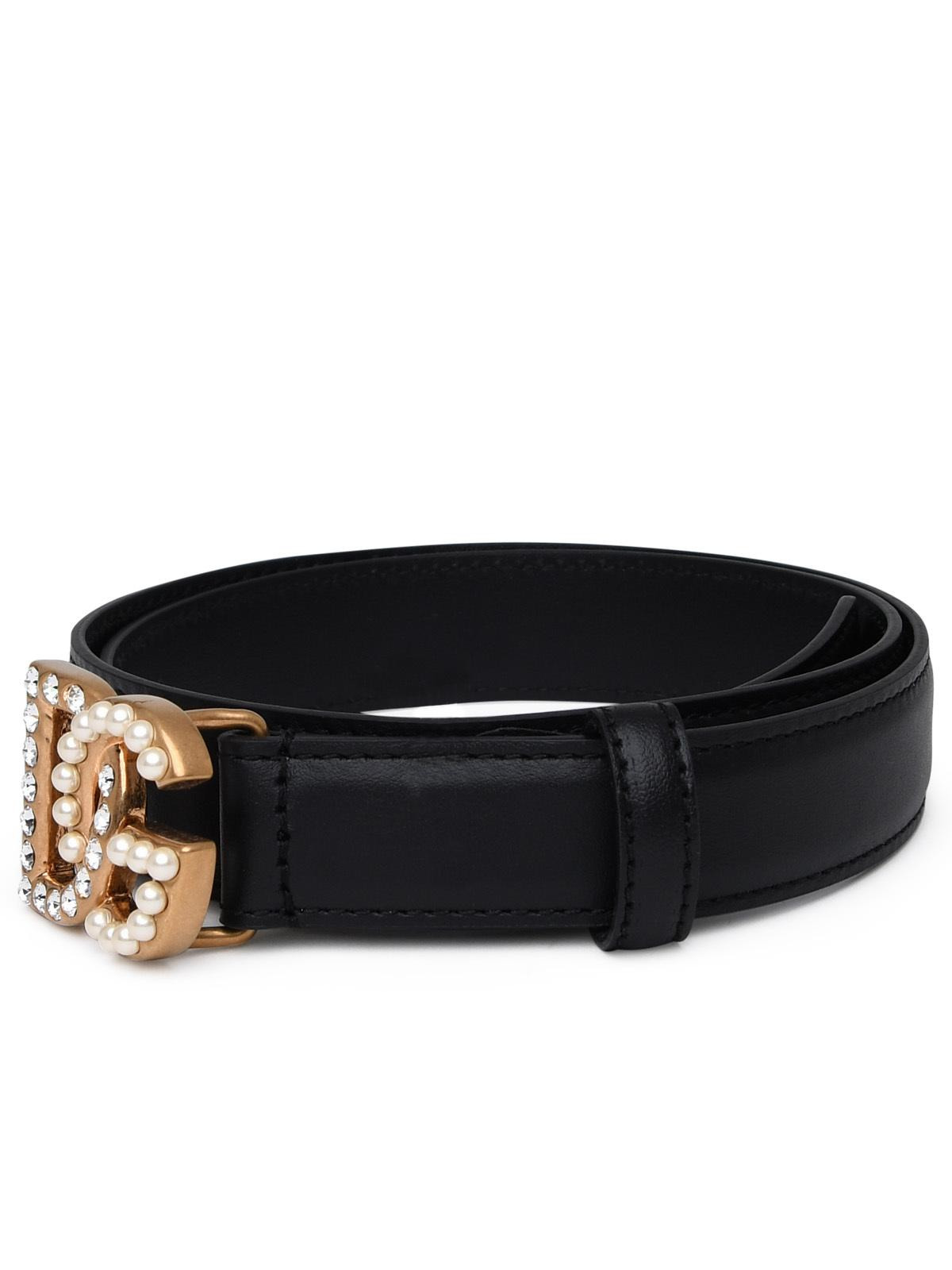 Dolce & Gabbana Black Leather Belt Women - 2