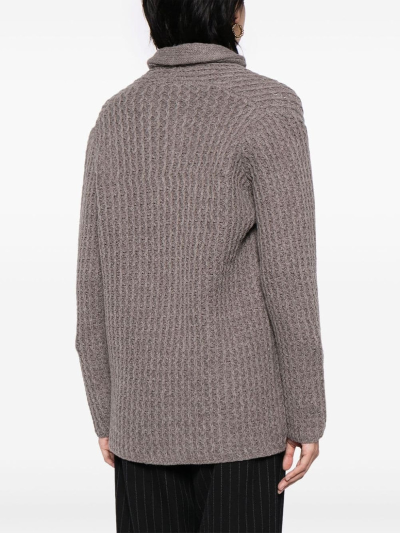 chunky-knit virgin wool cardigan 4