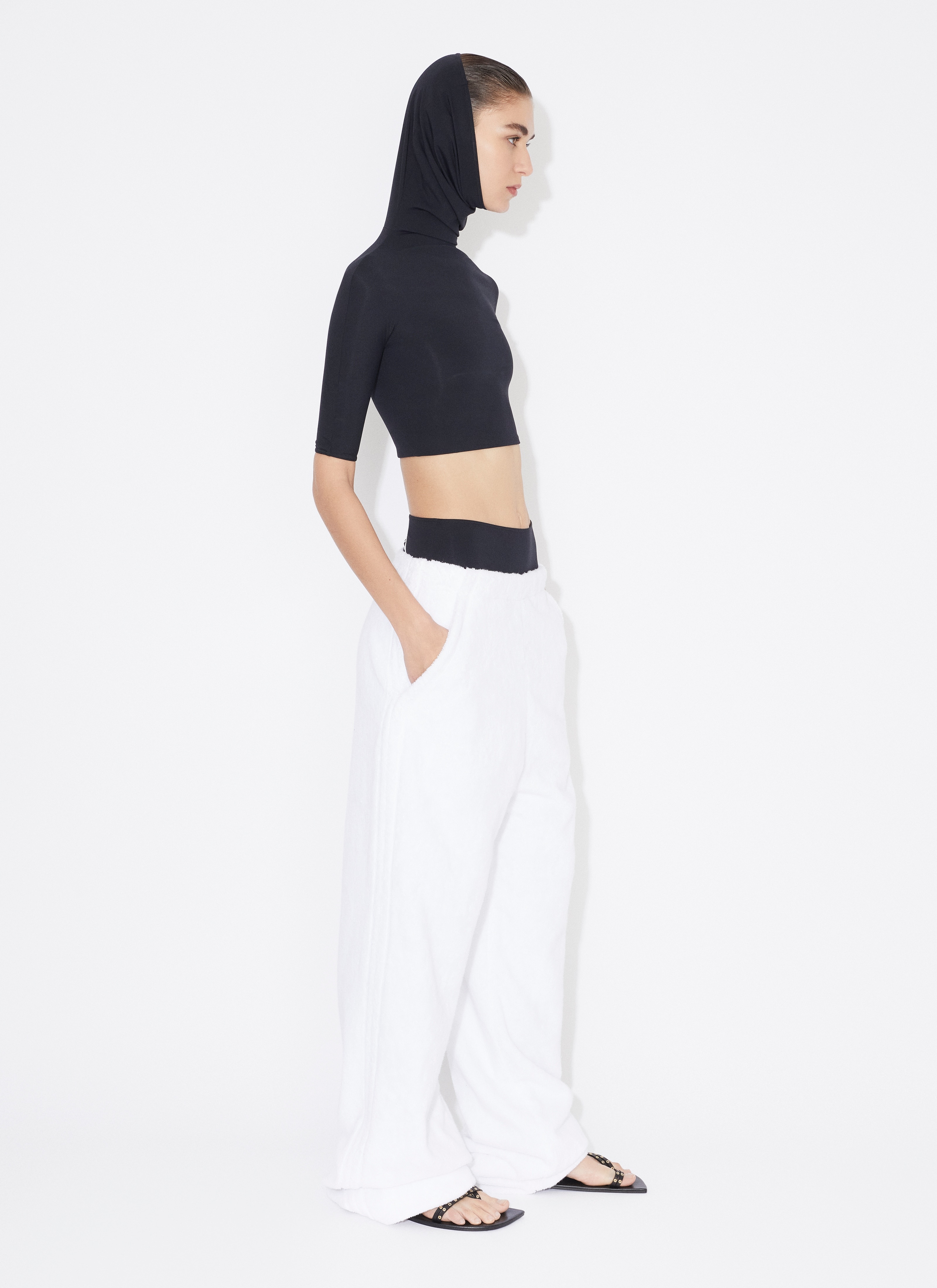 LOOSE PANTS IN COTTON TERRY - 4