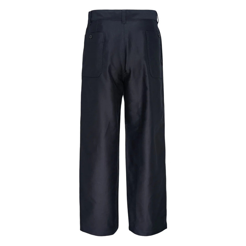 Lemaire Wide Workwear Cotton Satin Pants outlook