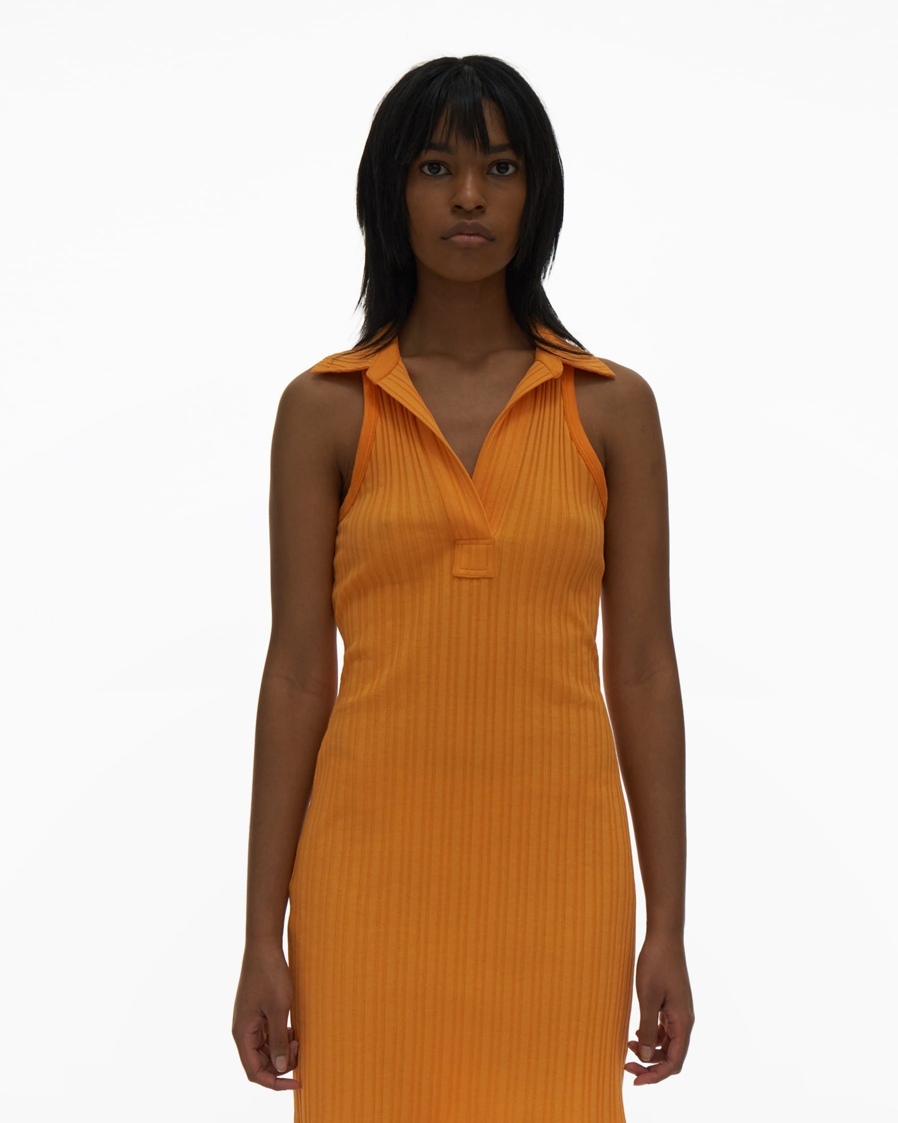 RIBBED POLO TANK DRESS - 3