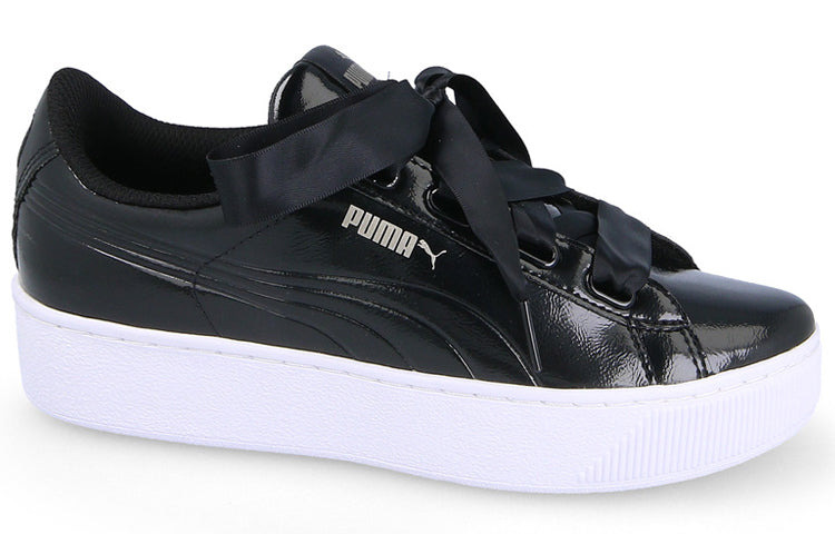 (WMNS) PUMA Vikky Platform Ribbon 'Black' 366419-01 - 2
