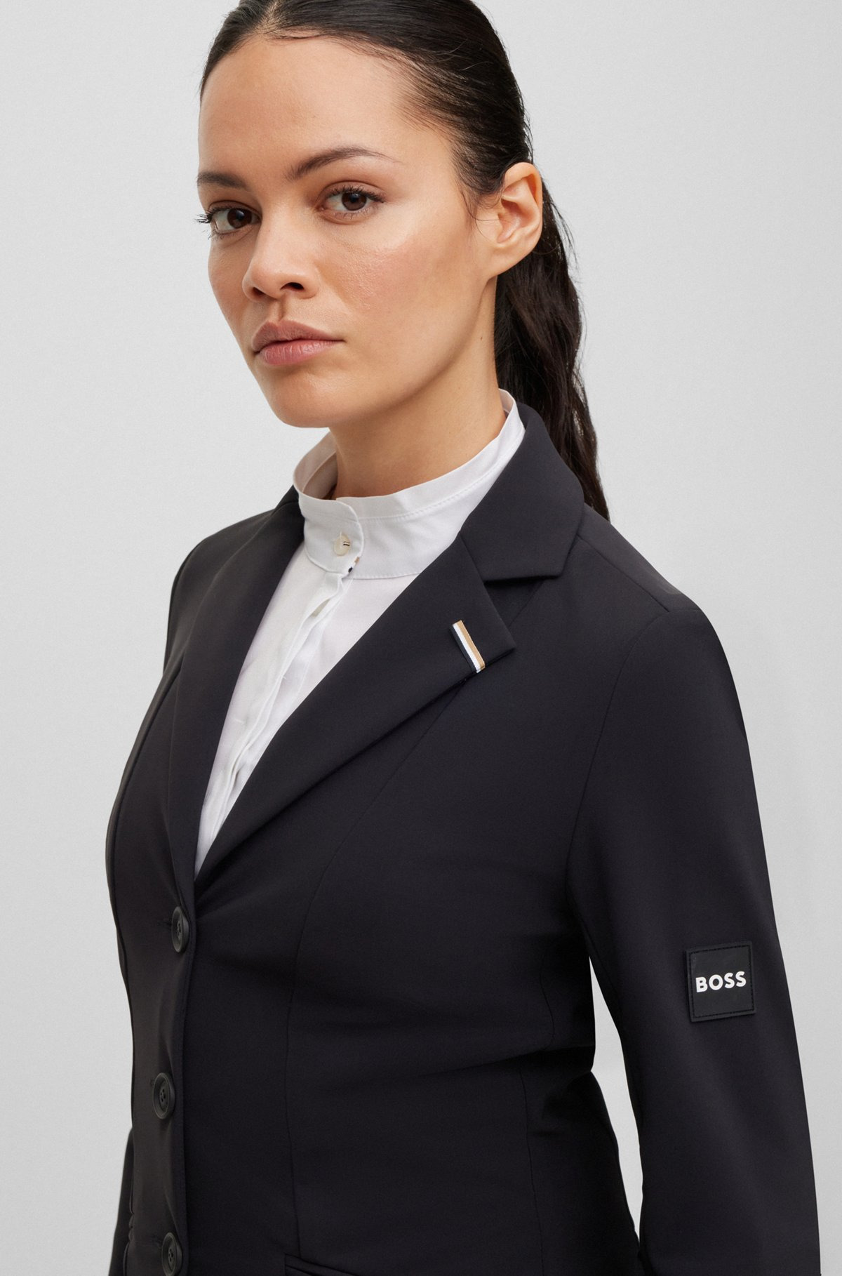 EQUESTRIAN SLIM-FIT SHOW JACKET IN POWER-STRETCH MATERIAL - 5