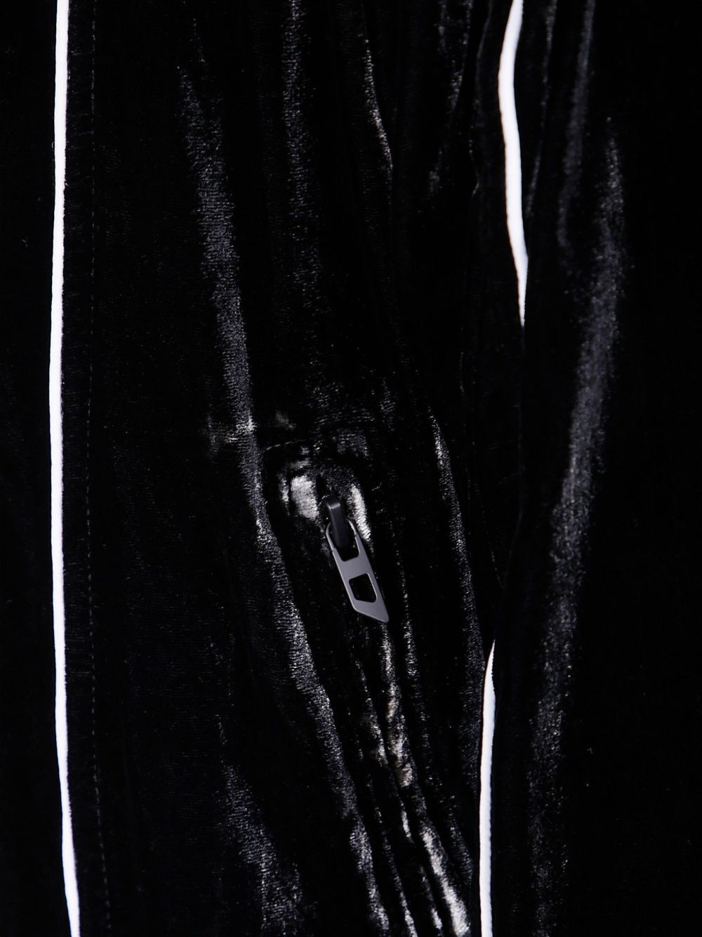 velvet contrast-piping track jacket - 3