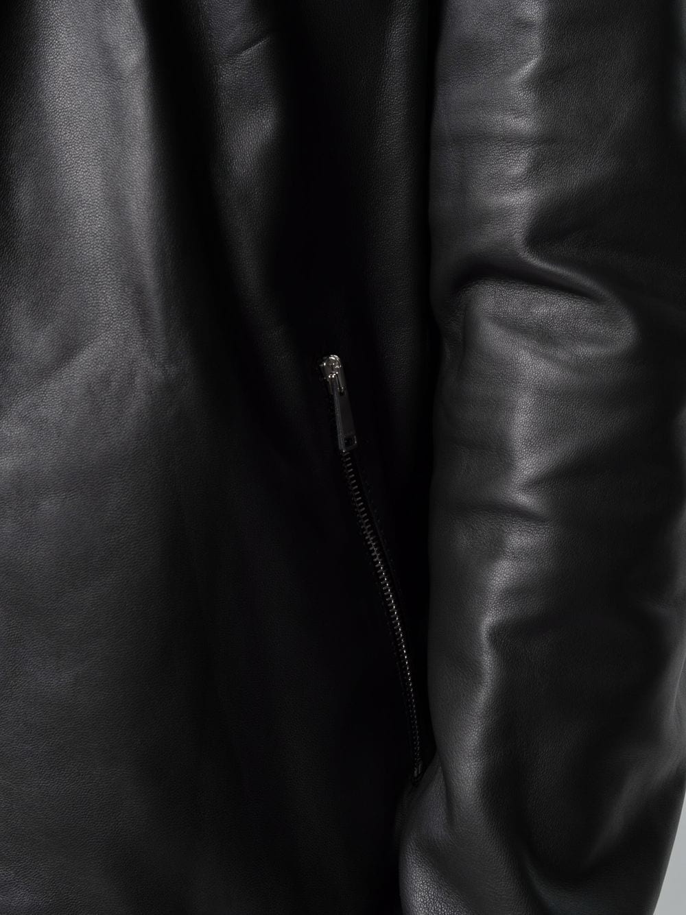 nappa leather reversible jacket - 5