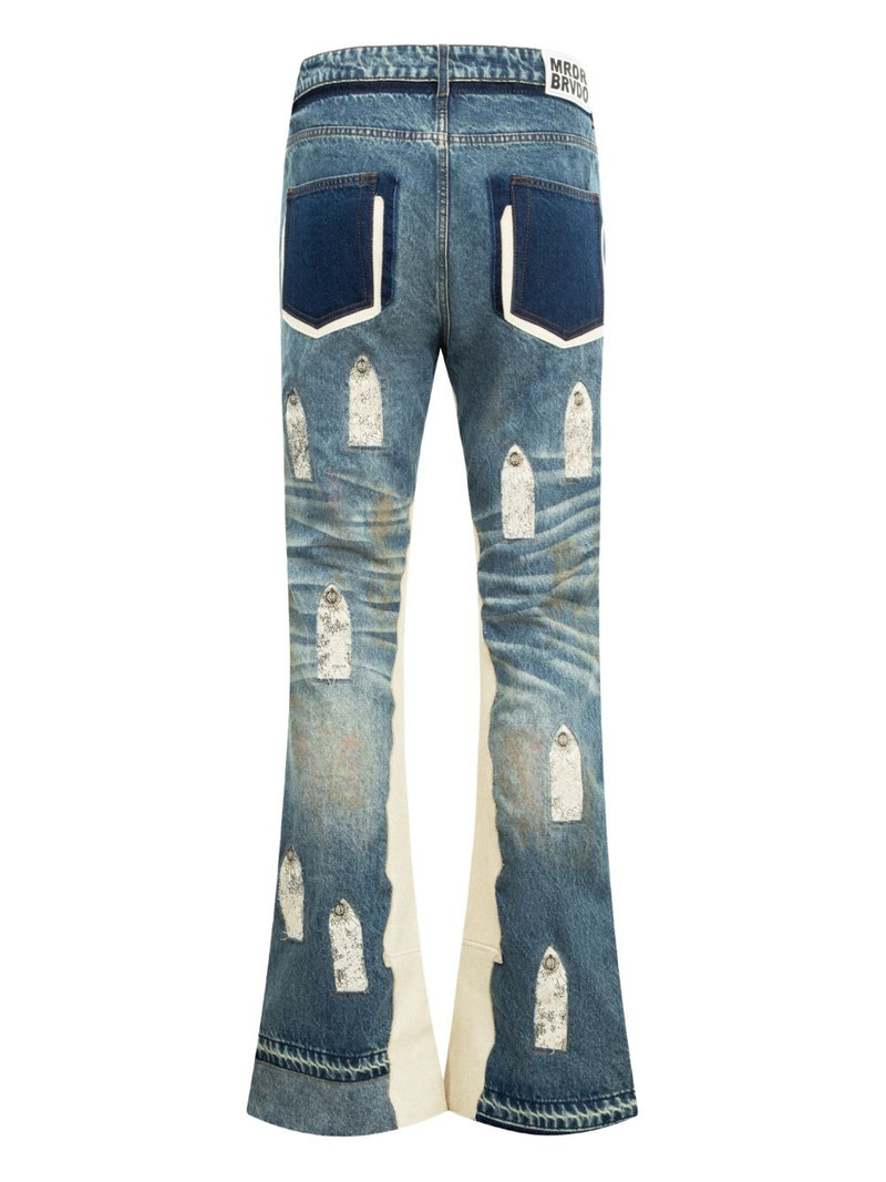 WHO DECIDES WAR Howdy appliqué jeans outlook