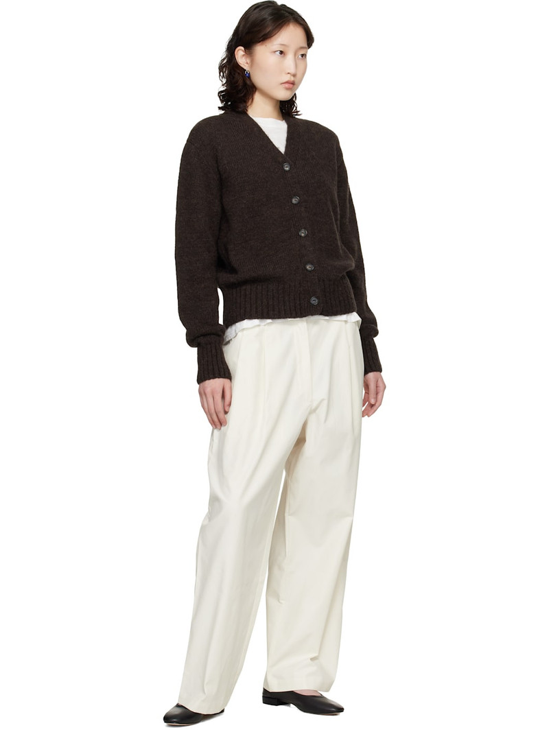 CORDERA Brown Baby Alpaca Cardigan outlook