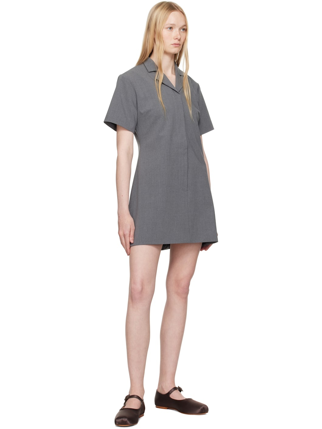 Gray Nurse Minidress - 4