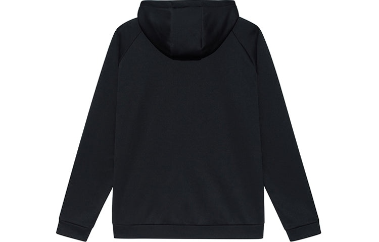 New Balance Men's New Balance Logo Printing Sports Fleece Lined Hooded Jacket Black AMJ13020-BK - 2