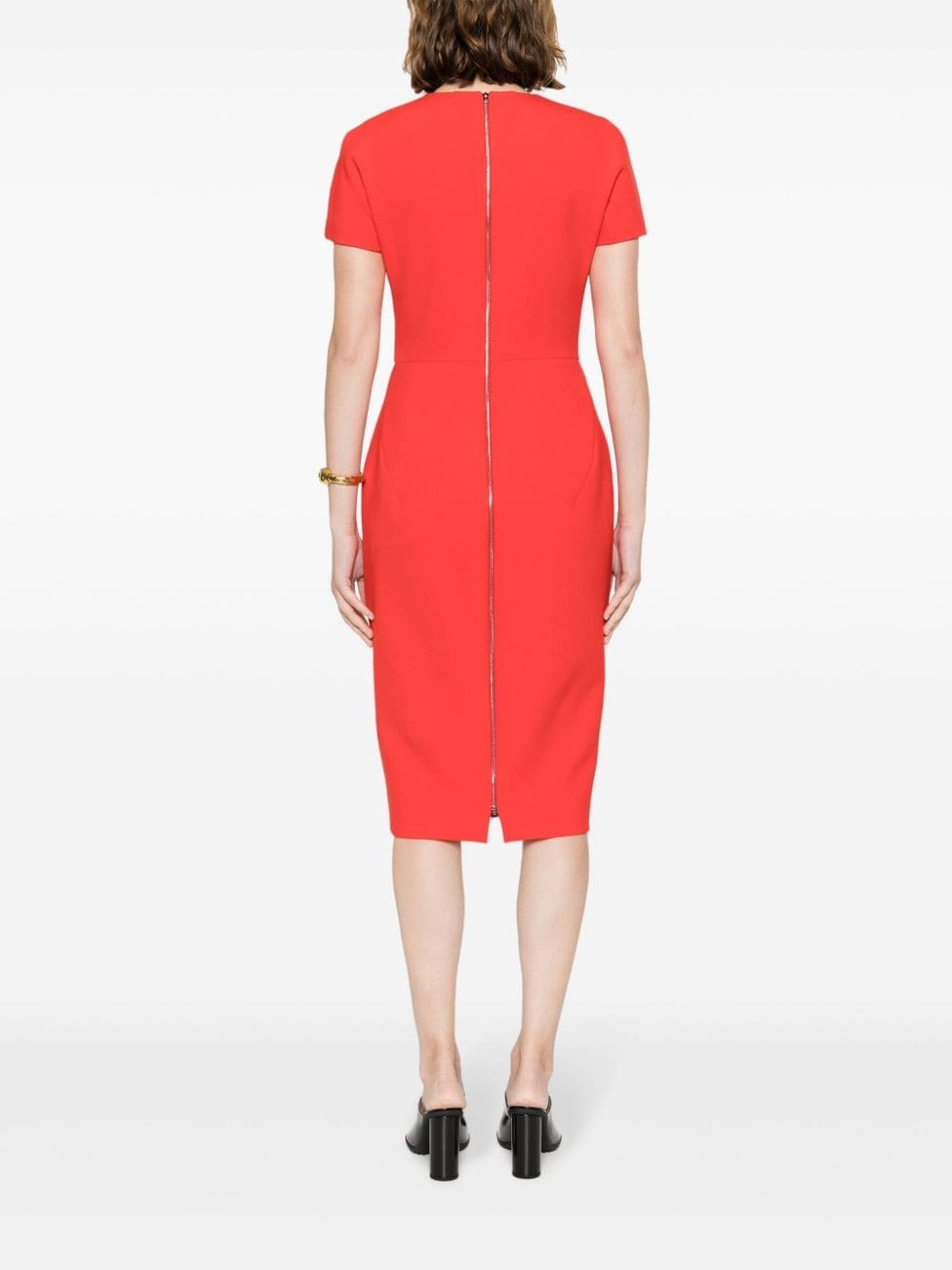 crepe shift dress - 4