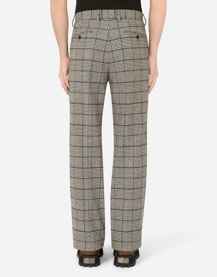 Stretch wool glen plaid pants - 2