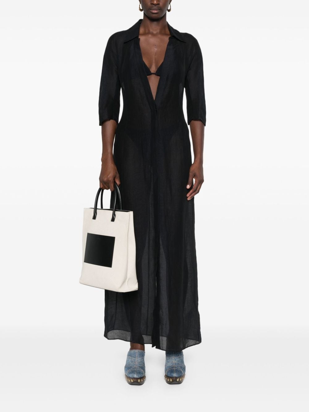 4G-embroidered maxi dress - 2