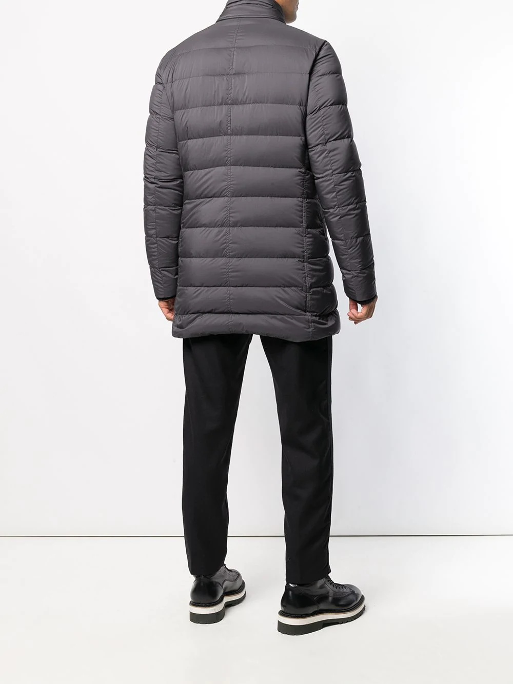 padded straight-fit jacket - 4